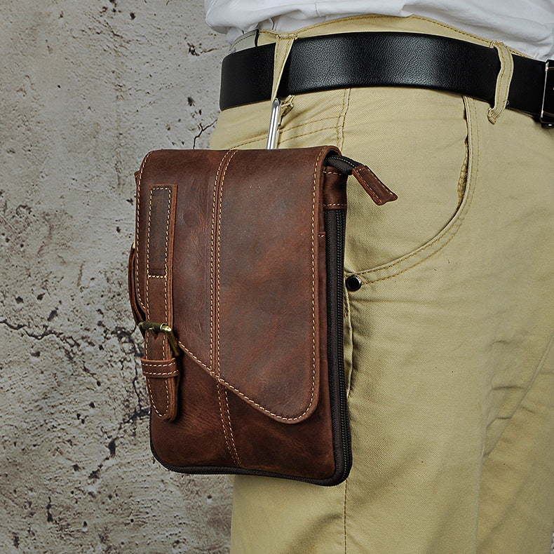 Men's Top Layer Crazy Horse Skin Cowhide Bags