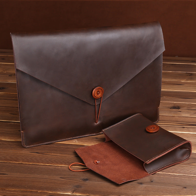 Genuine Leather Computer Storage Suit Suitable Bags