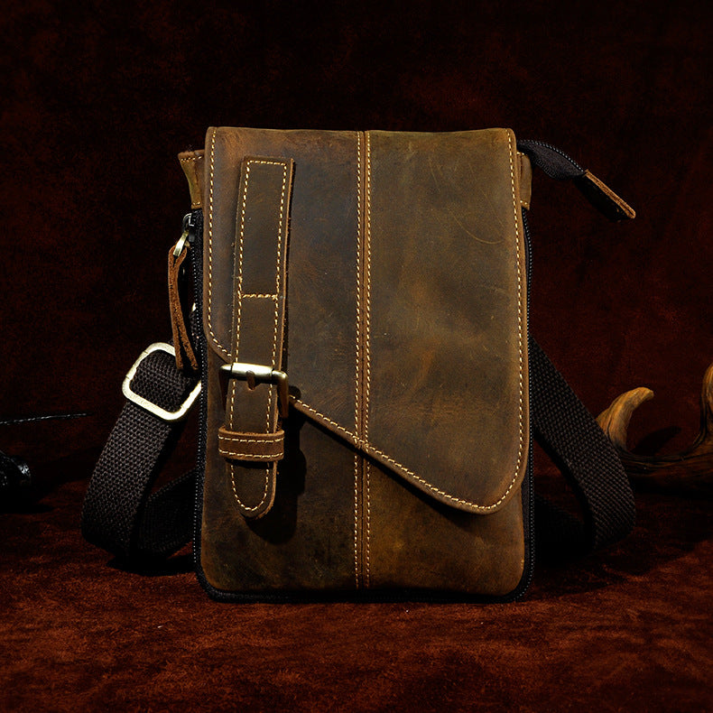 Men's Top Layer Crazy Horse Skin Cowhide Bags