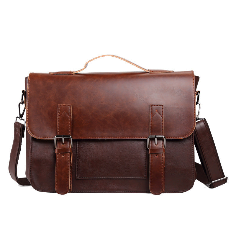 Men's Retro Fashion Korean Style Trendy Computer Men's Messenger Bags
