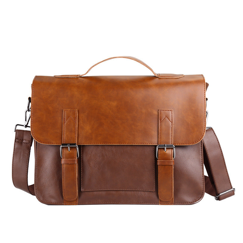 Men's Retro Fashion Korean Style Trendy Computer Men's Messenger Bags