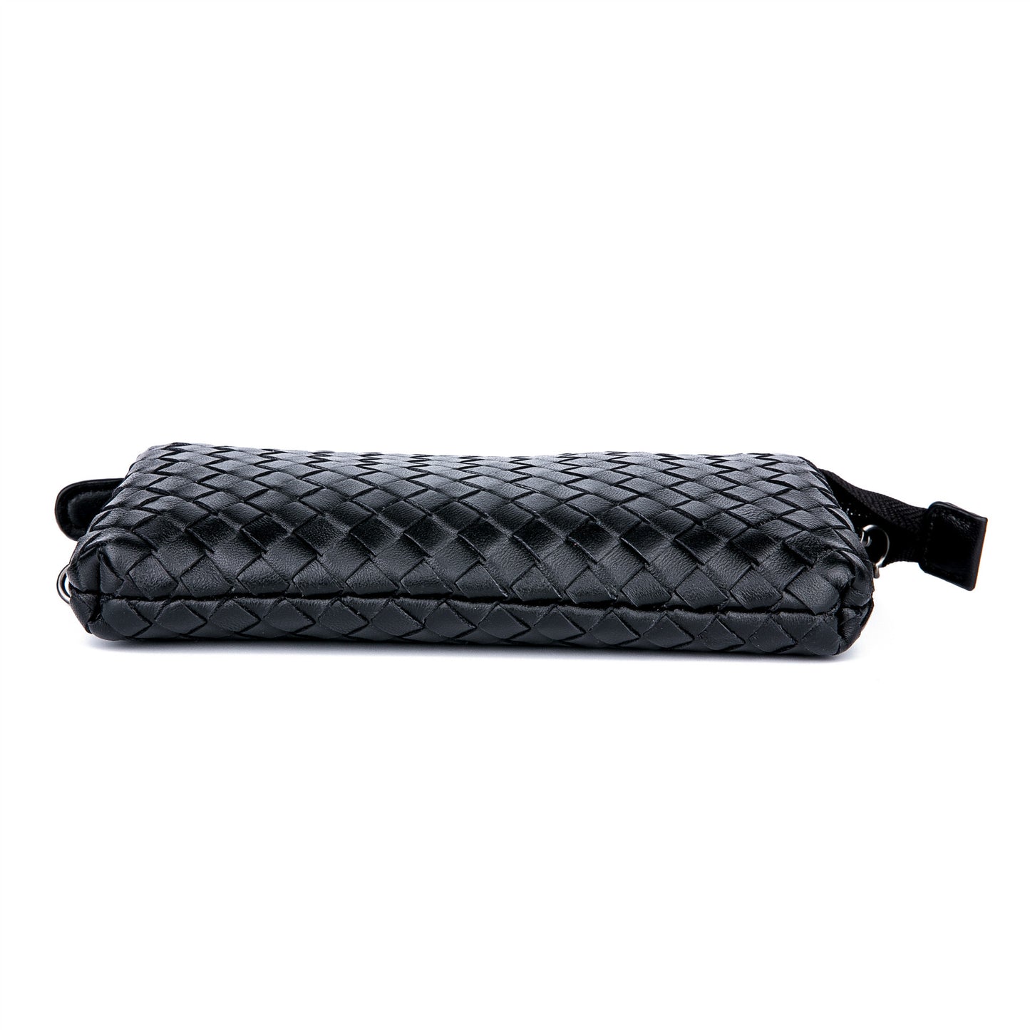 Women's Genuine Leather Trendy Handmade Woven Clutch Handbags