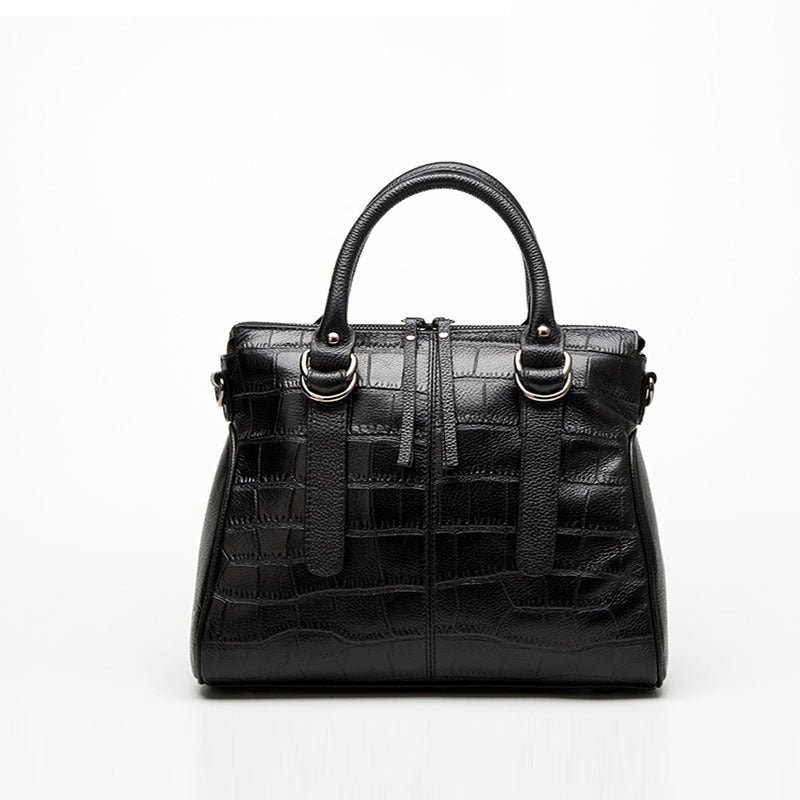 Women's Genuine Leather Crocodile Pattern First Layer Shoulder Bags