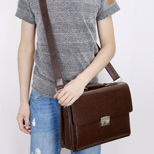 Men's Business Horizontal Password Large Capacity Men's Briefcases