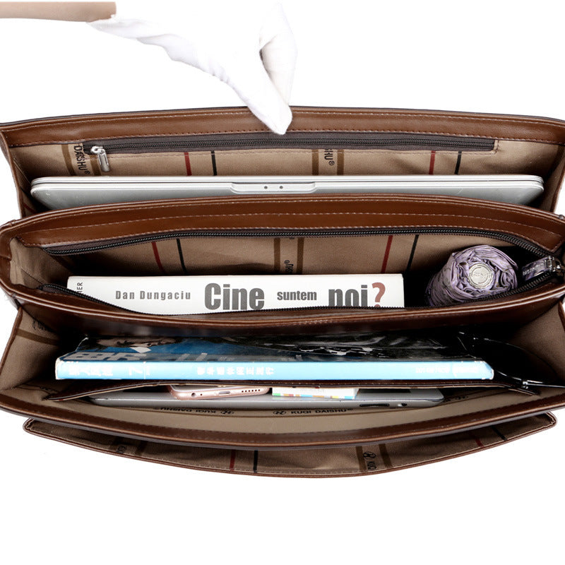 Men's Business Horizontal Password Large Capacity Men's Briefcases
