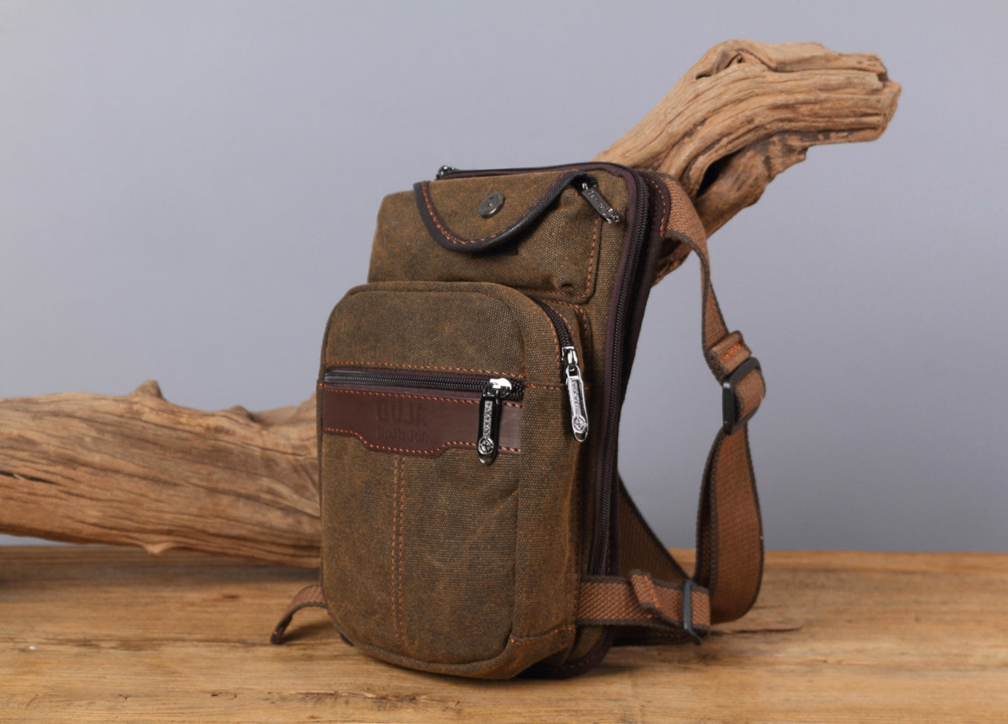 Men's Canvas Vintage Leg Simple Fashion Men's Messenger Bags