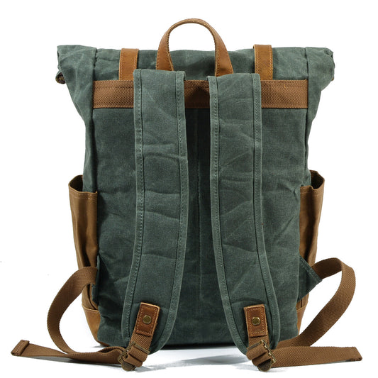 Men's Waterproof Canvas Large Capacity Vintage Batik Travel Bags