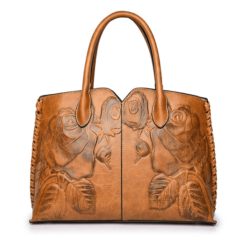 Women's Chinese Style Embossed Fashion Trendy Handbags