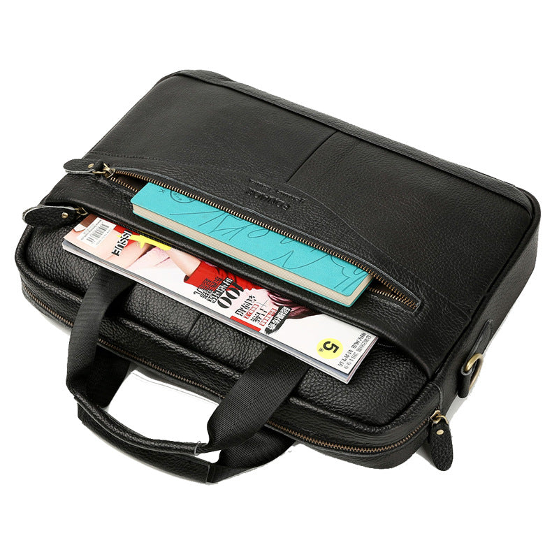 Elegant Men's Graceful Fashion Business Cowhide Bags