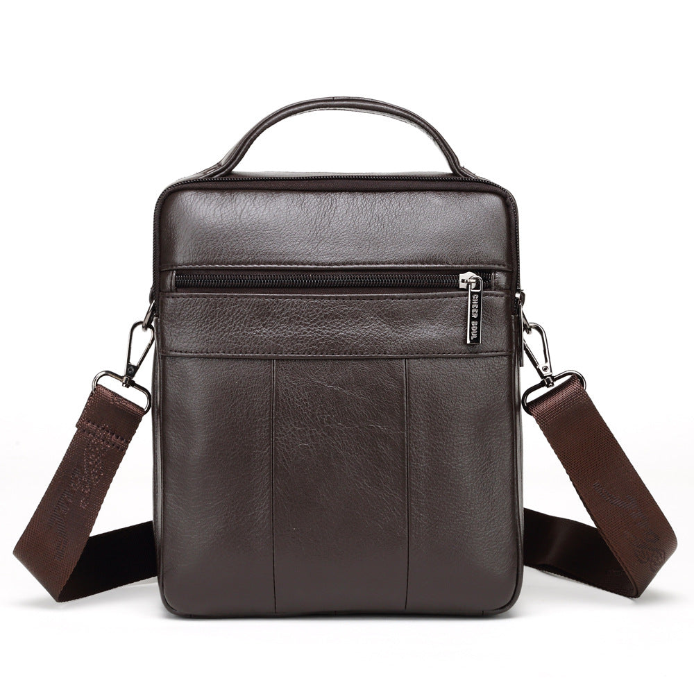 Men's Leather First Layer Cowhide Multifunctional Bags