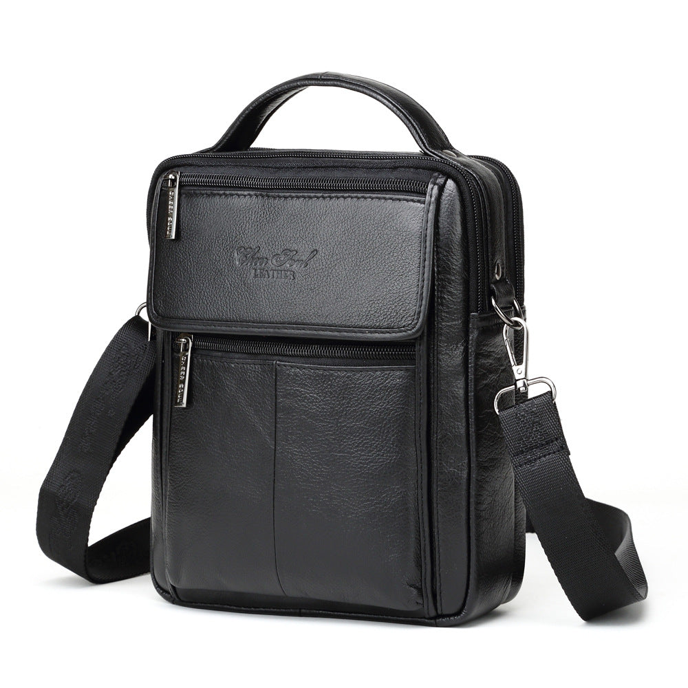 Men's Leather First Layer Cowhide Multifunctional Bags