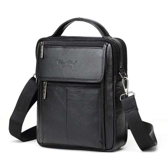 Men's Leather First Layer Cowhide Multifunctional Bags