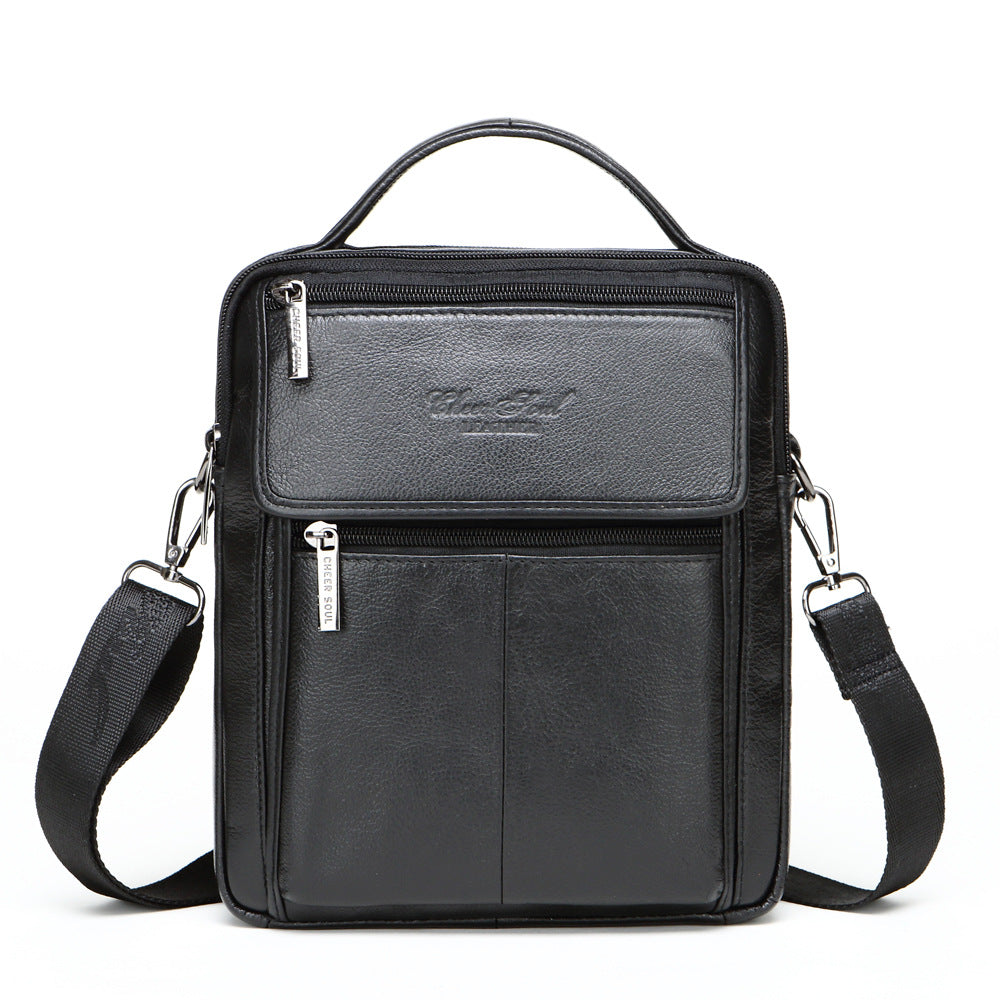 Men's Leather First Layer Cowhide Multifunctional Bags