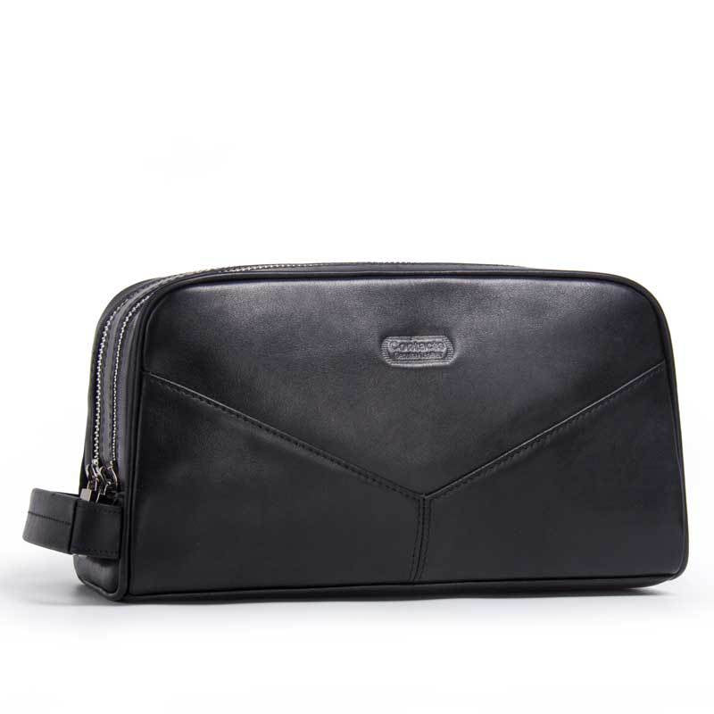 Cowhide Clutch Vintage Crazy Horse Leather Men's Handbags