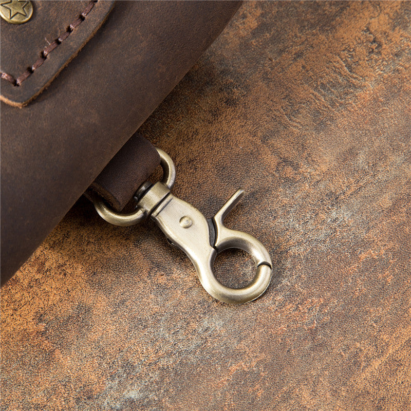 Men's Retro Top Layer Crazy Horse Skin Men's Waist Packs