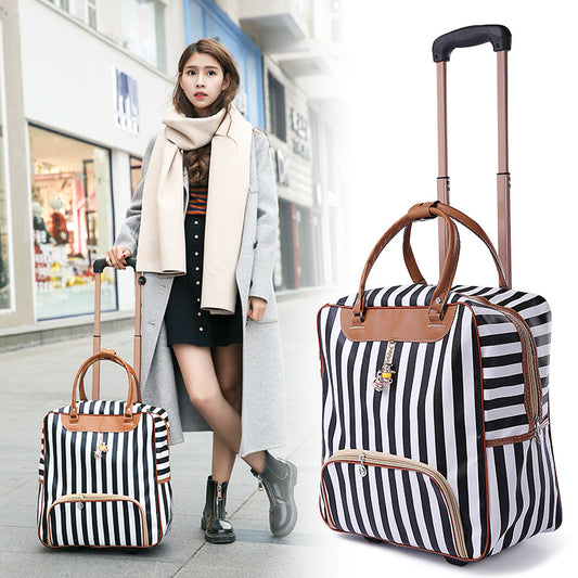 Korean Style Suitcase Vintage Leather Upgraded Travel Bags