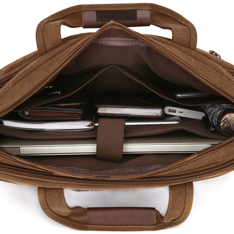 Glamorous Unique Business Canvas Computer Trend Men's Briefcases