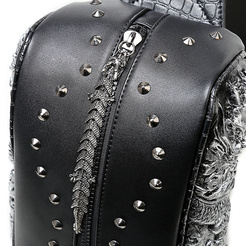 Men's Embossed Three-dimensional Faucet Ethnic Style Fashion Men's Chest Bags