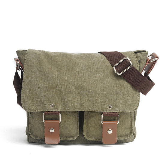 Men's Fashion Canvas Commuter Retro Computer Men's Messenger Bags