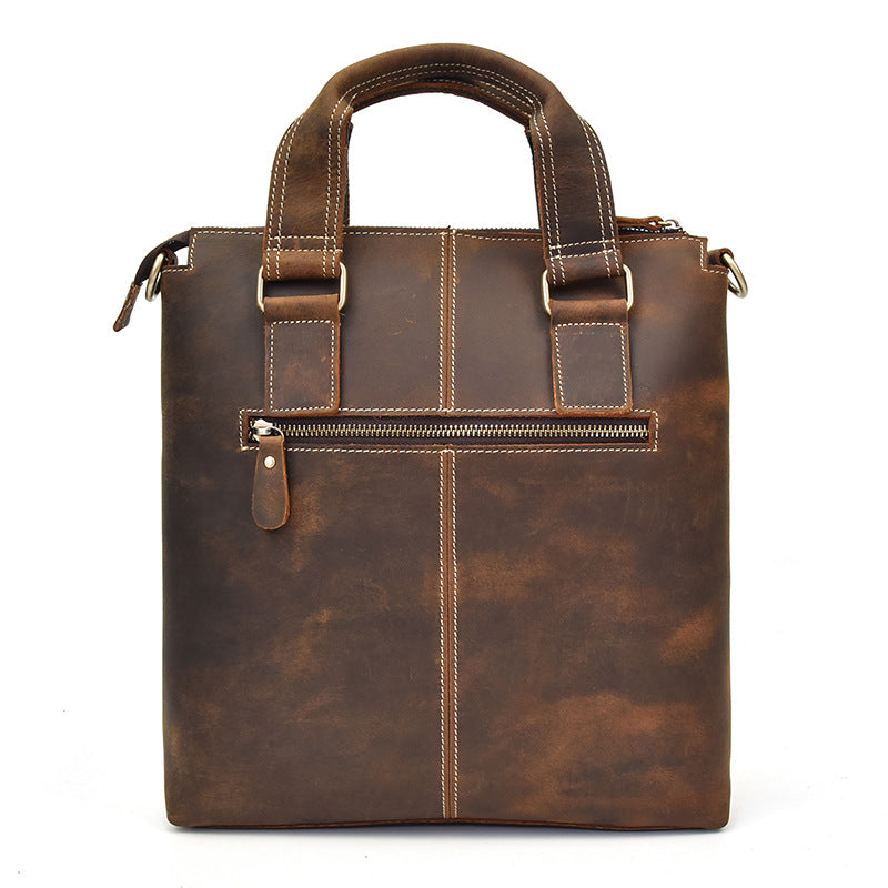 Men's Crazy Horse Leather Vintage Unisex Genuine Bags
