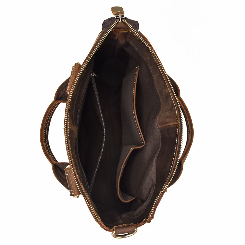 Men's Crazy Horse Leather Vintage Unisex Genuine Bags