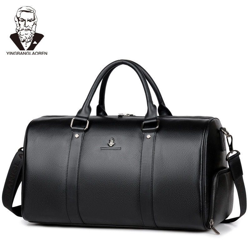 Men's Genuine Leather Business Cowhide Large Capacity Men's Handbags