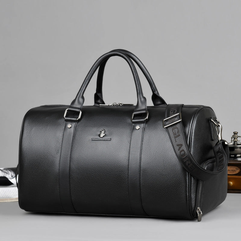 Men's Genuine Leather Business Cowhide Large Capacity Men's Handbags