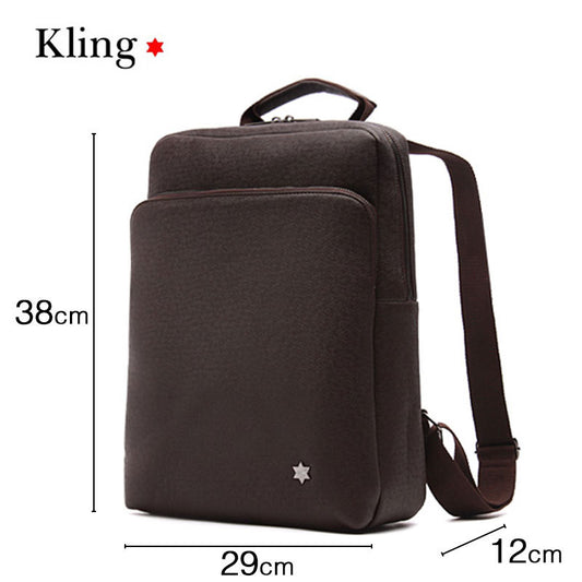 Men's Lychee Pattern Leather Daily Leisure Office Men's Shoulder Bags