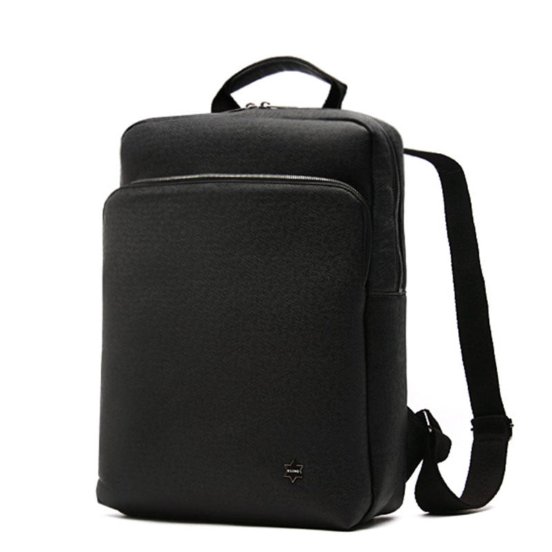Men's Lychee Pattern Leather Daily Leisure Office Men's Shoulder Bags