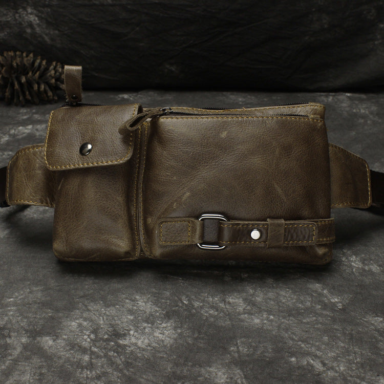 Women's & Men's & Leather Retro Oily Mobile Bags