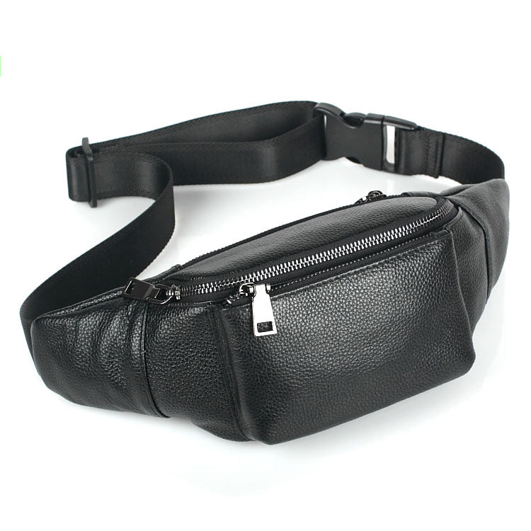 Men's Leather First Layer Cowhide Daily Men's Waist Packs