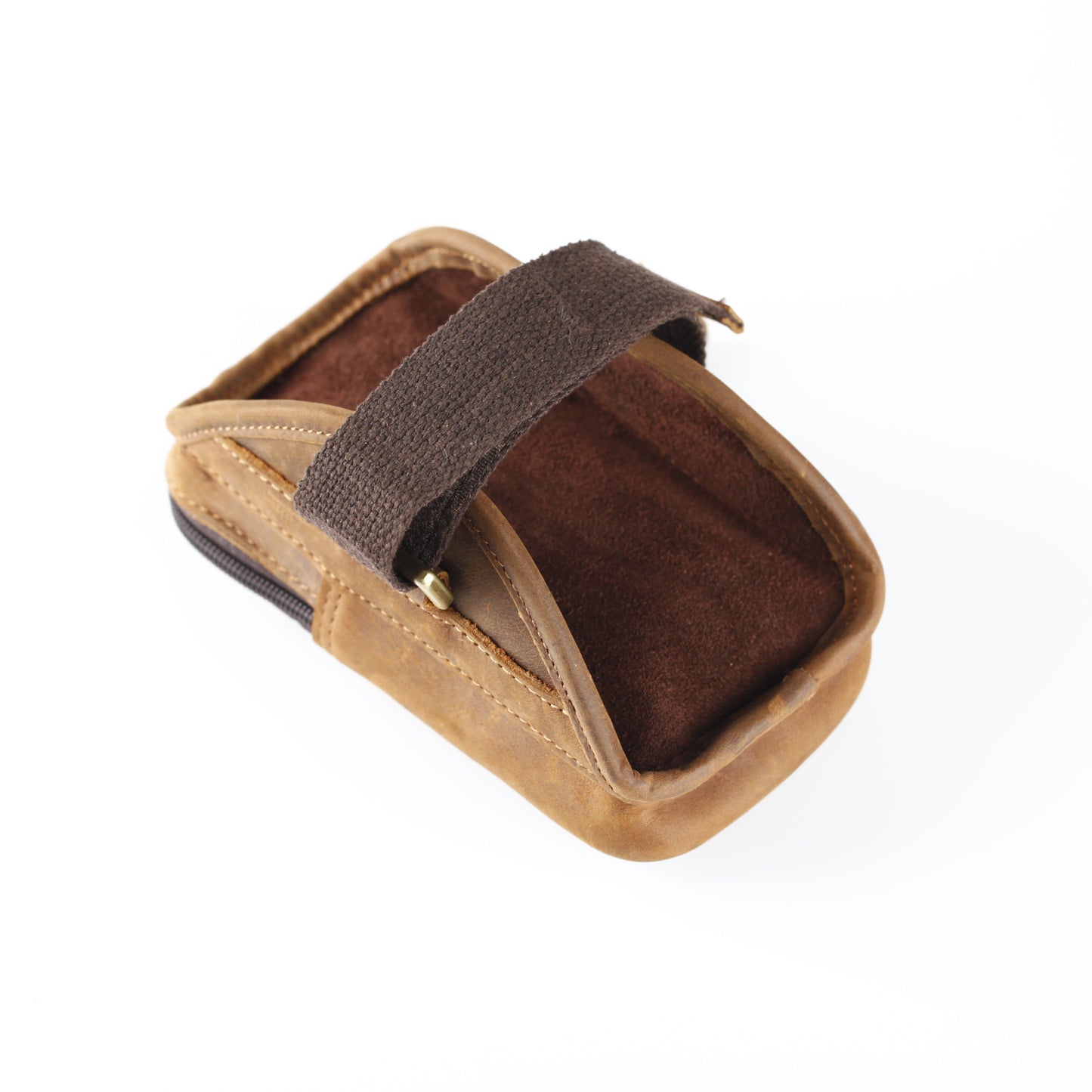 Crazy Horse Leather Running Mobile Original Men's Waist Packs