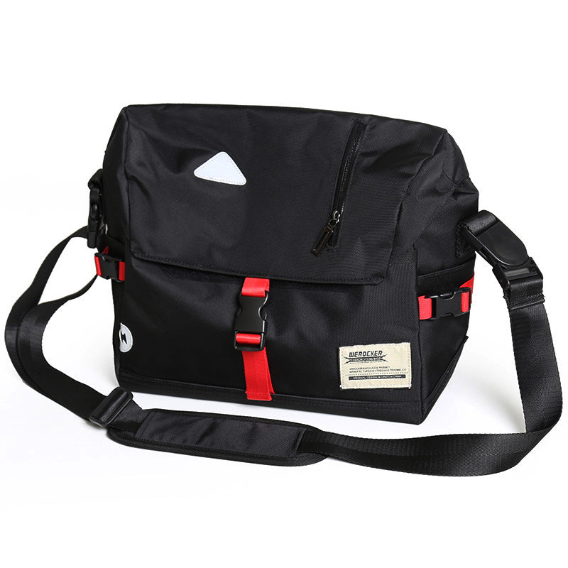 Men's Trendy All Black Fashion Fixed Gear Bags