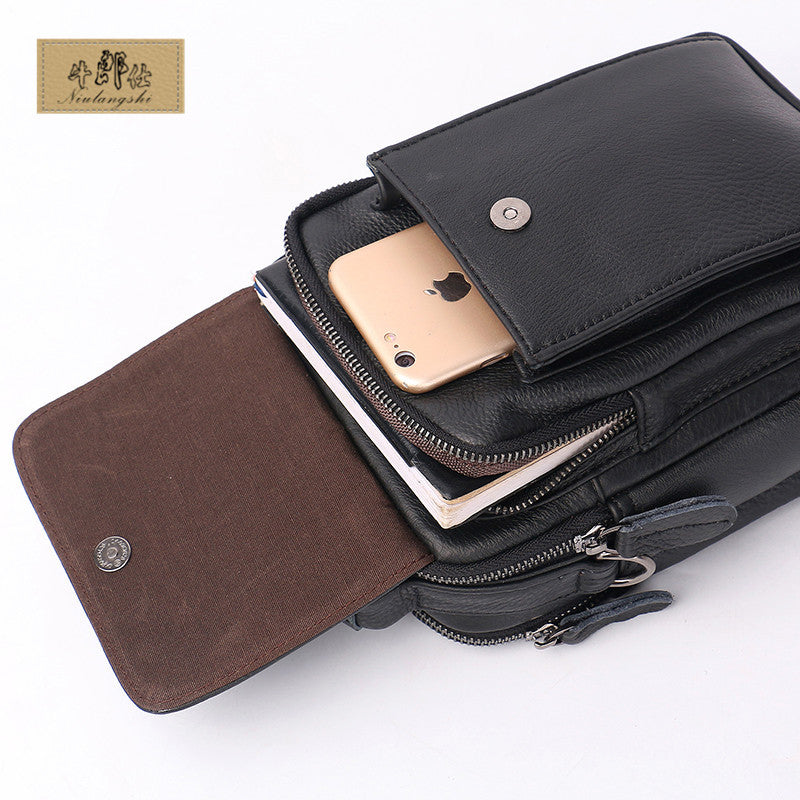 Men's Niu Leather First Layer Trendy Men's Messenger Bags