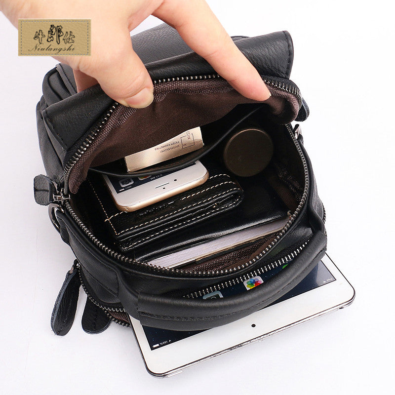 Men's Niu Leather First Layer Trendy Men's Messenger Bags