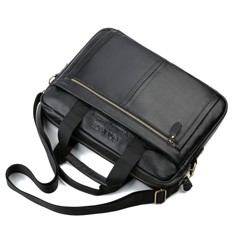 Men's First Layer Cowhide Business Leather Computer Men's Briefcases