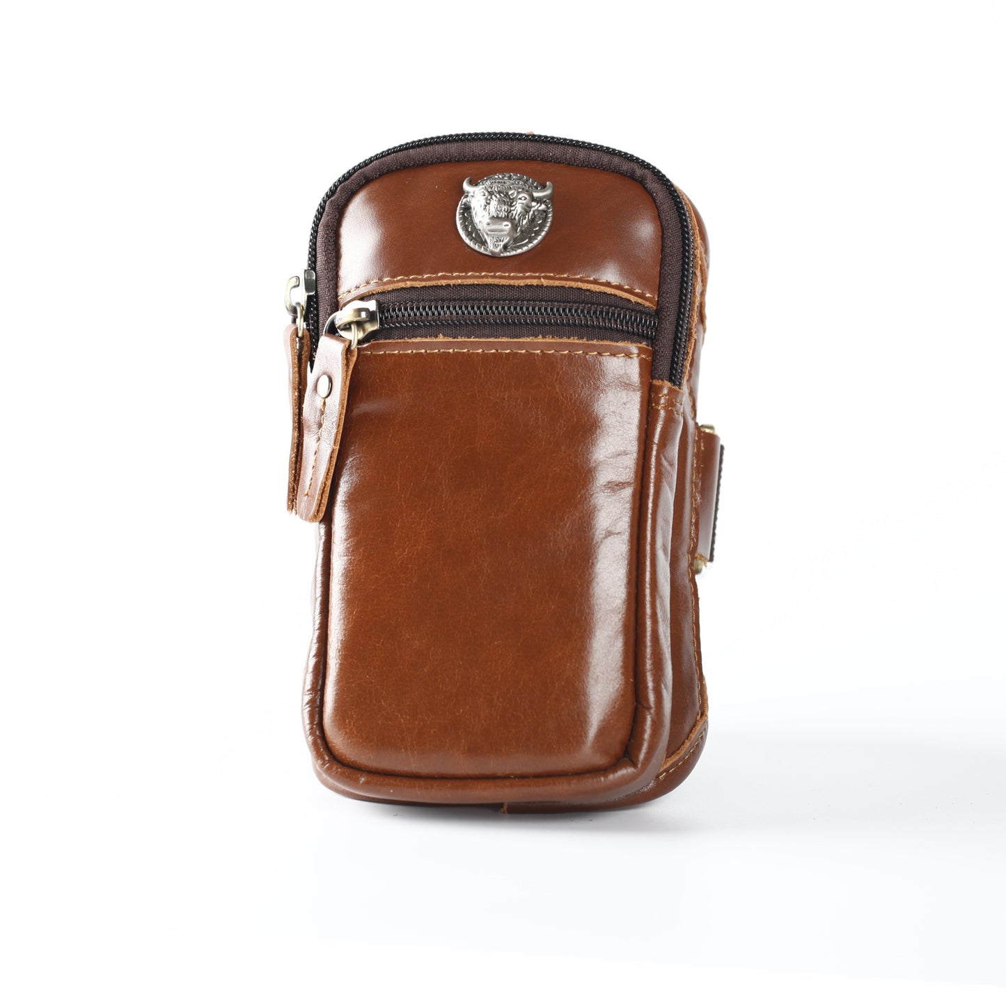 Crazy Horse Leather Running Mobile Original Men's Waist Packs