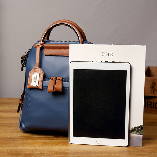 Women's Contrast Color Retro Single Fashionable Lightweight Bags