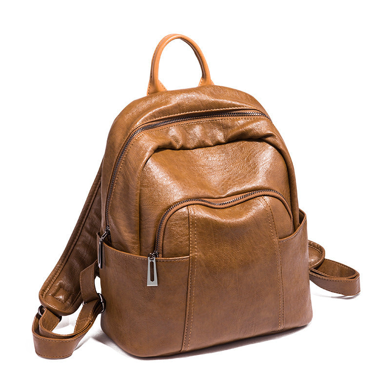 Women's Fashion Spring Korean Large Capacity Soft Backpacks