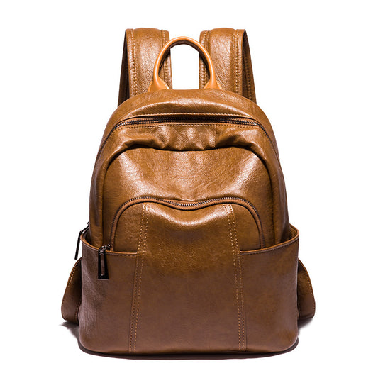 Women's Fashion Spring Korean Large Capacity Soft Backpacks
