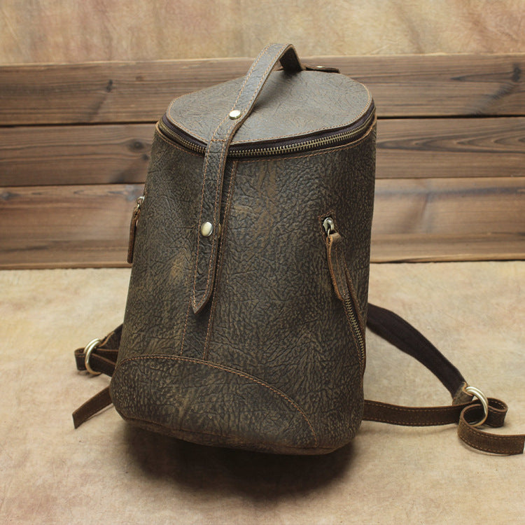 Women's Shi Leather Crazy Horse Unisex Cool Bags
