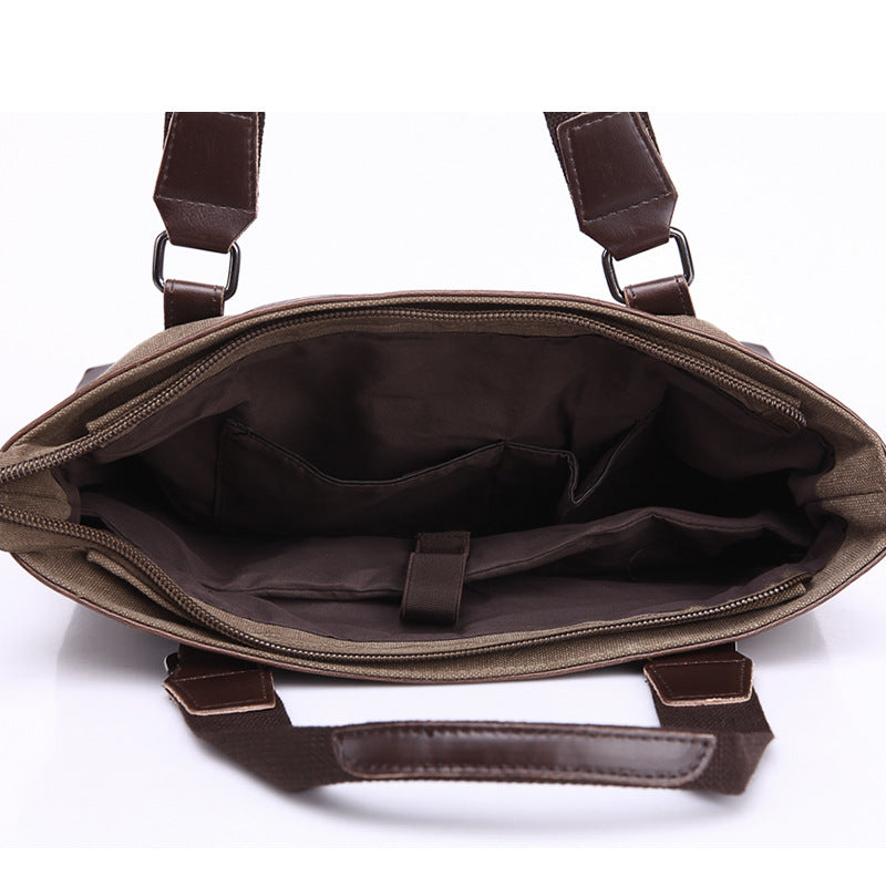 Men's Business Canvas Portable Korean Style Personalized Men's Messenger Bags