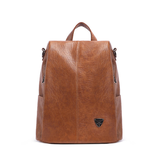 Women's Sheep Pattern Fashion Soft Leather Multifunctional Backpacks