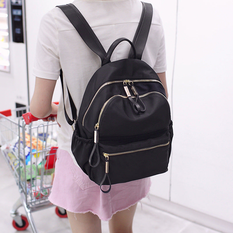Women's Nylon Oxford Cloth Korean Fashion Trends Large Backpacks
