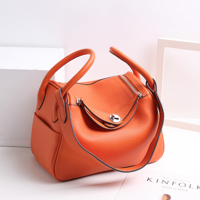 Pillow Fashion Soft Leather Genuine Large Handbags
