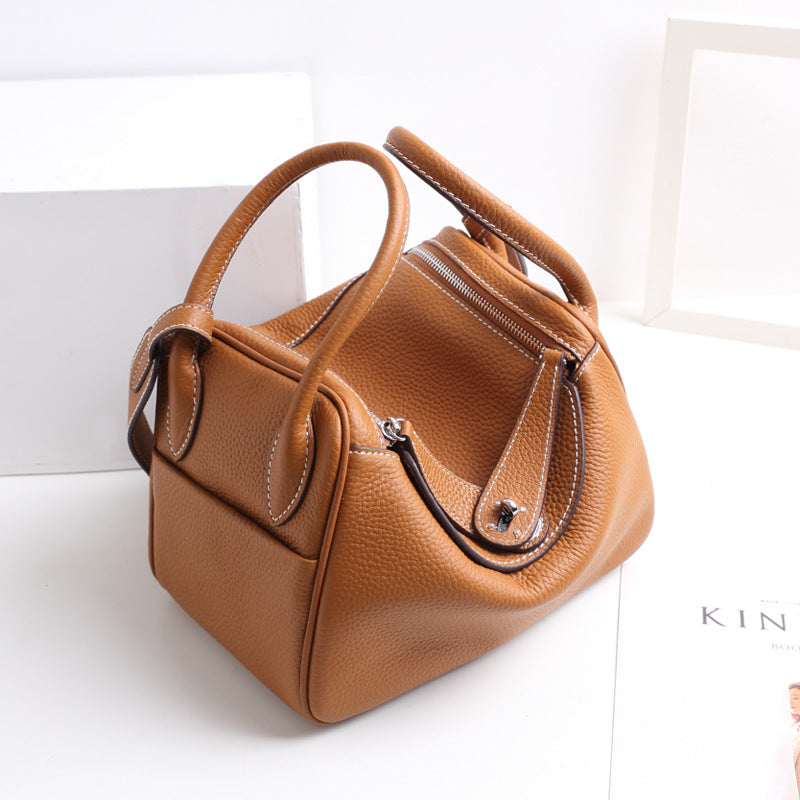 Pillow Fashion Soft Leather Genuine Large Handbags