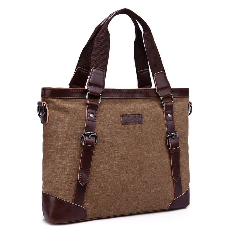 Men's Business Canvas Portable Korean Style Personalized Men's Messenger Bags