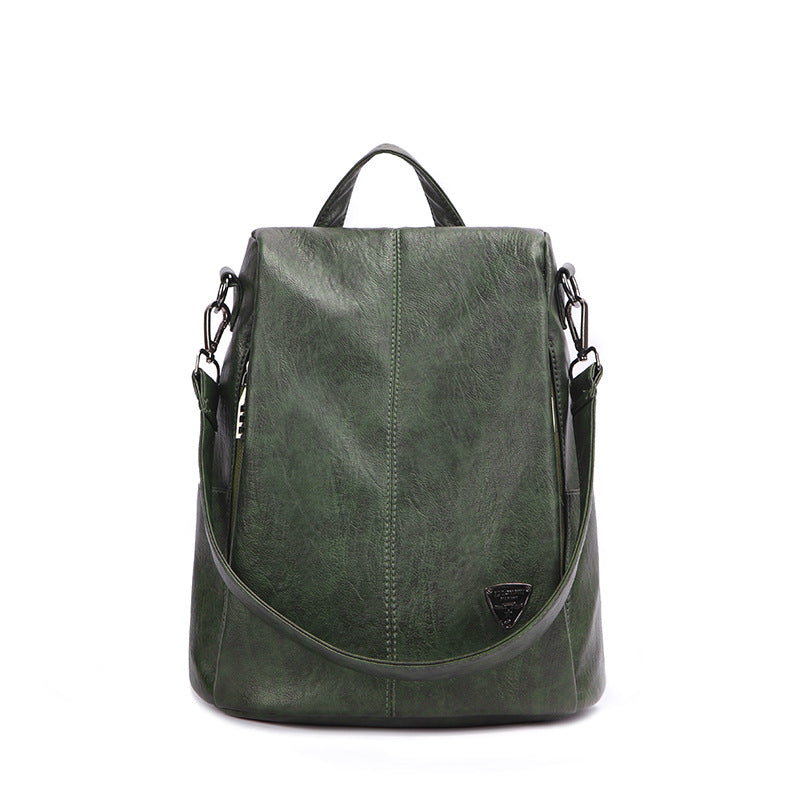 Women's Sheep Pattern Fashion Soft Leather Multifunctional Backpacks