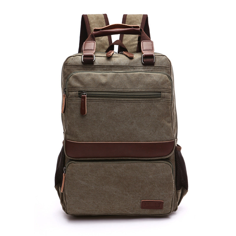 Men's Fashion Canvas High Quality Washed Backpacks