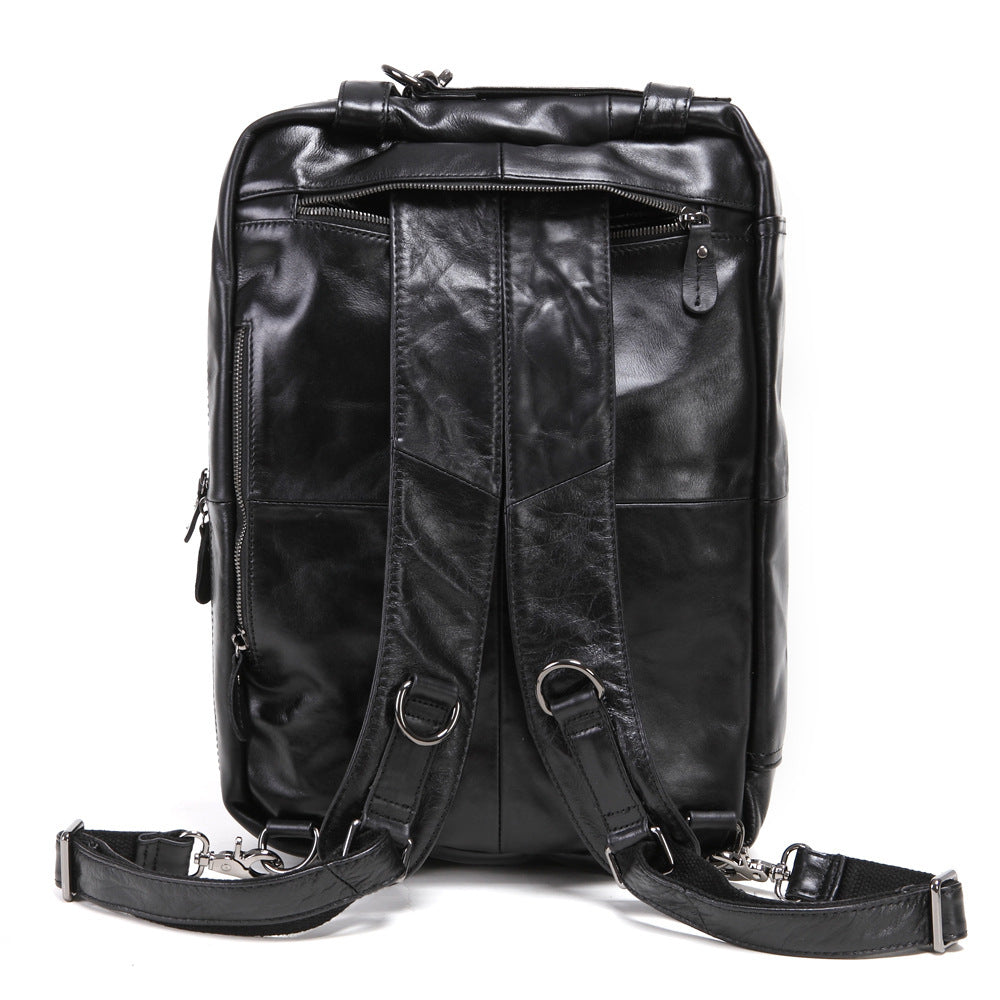 Men's Fashion First Layer Cowhide Business Men's Waist Packs